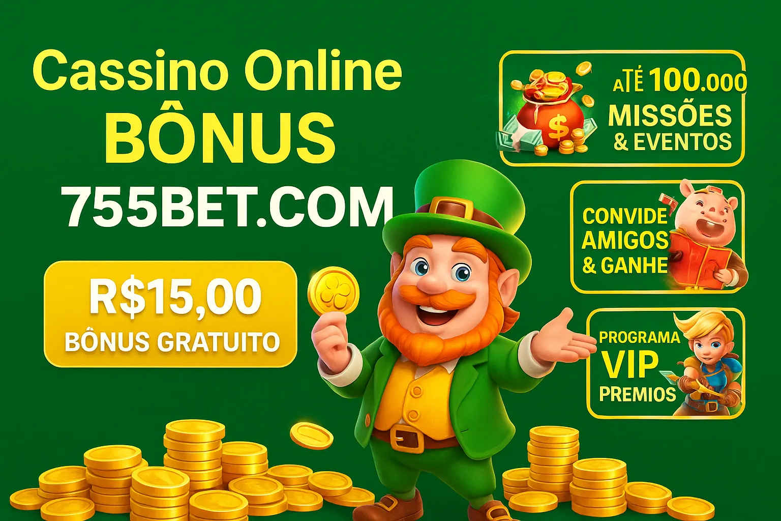 O bônus promocional 755BET.COM é uma ótima maneira de começar sua aventura