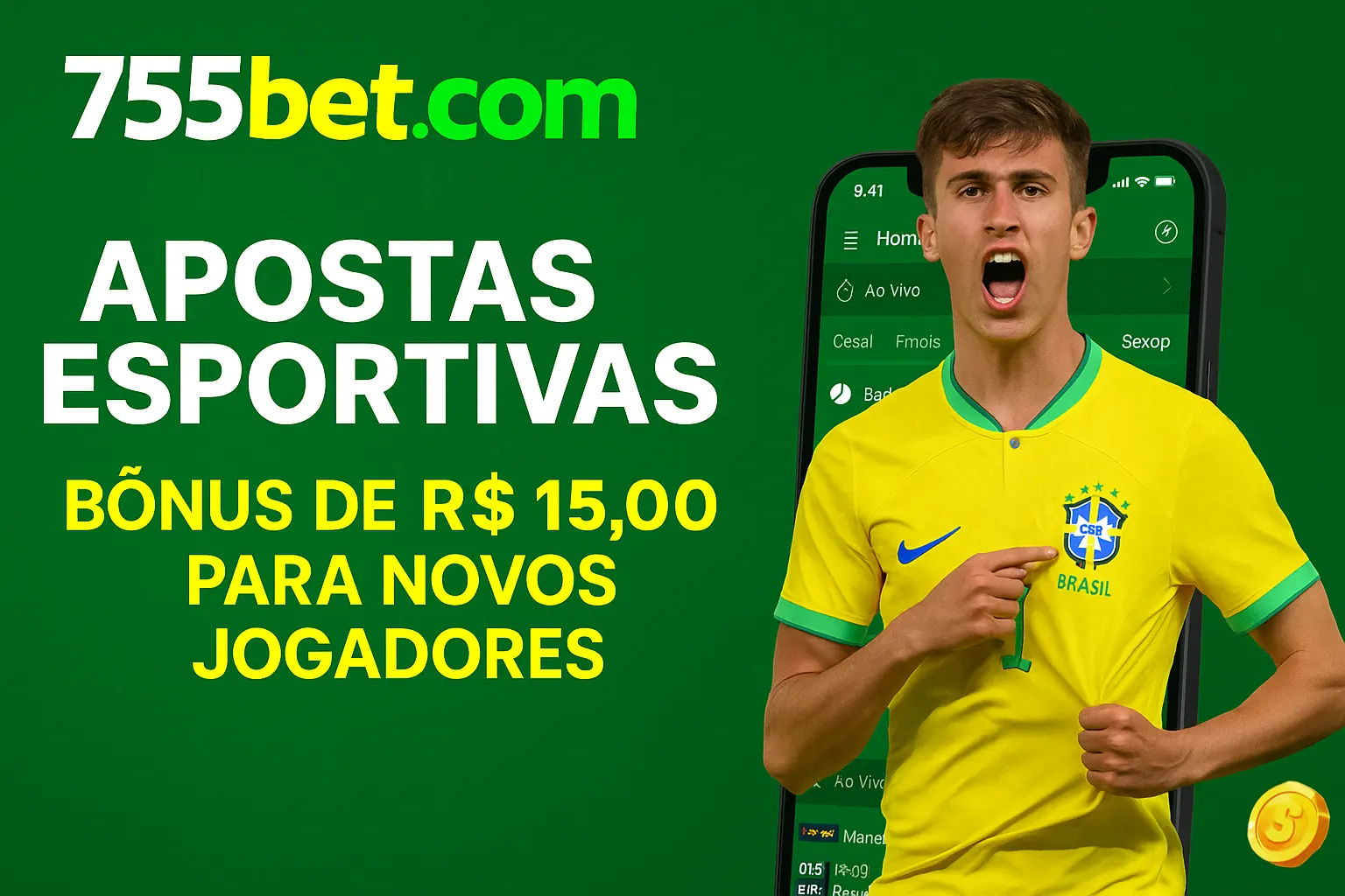 Aposte em apostas esportivas no cassino online 755BET.COM