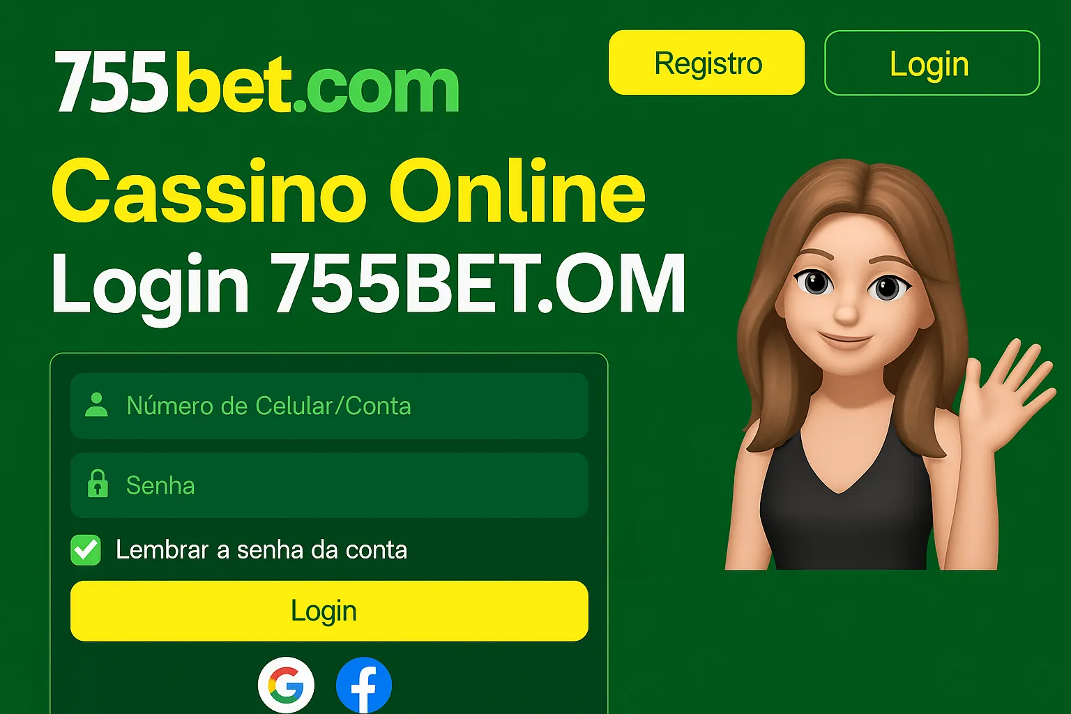 Não Perca tempo, o rRgistro na site 755BET.COM
